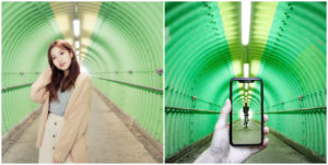 香港元朗綠色隧道